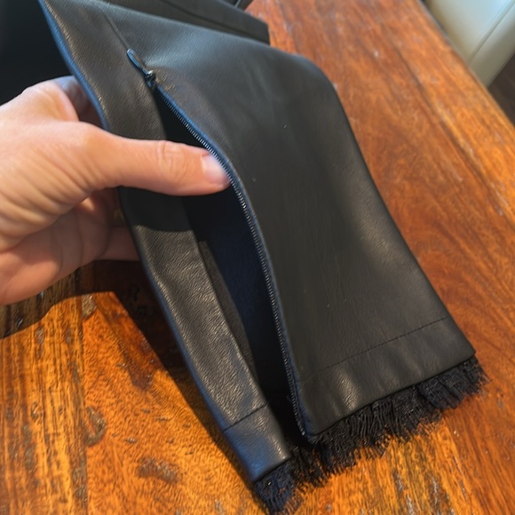 NWOT Zara Basic Collection Faux Leather Pants - Size L - Picture 8 of 8